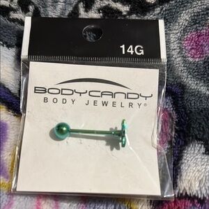 Body Candy Green Body Jewelry 14G